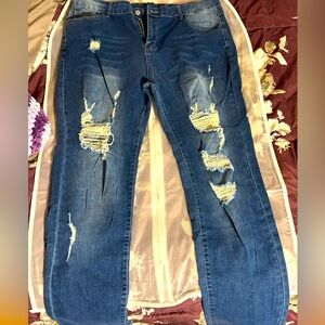 Destructed leggings size 2x New never worn